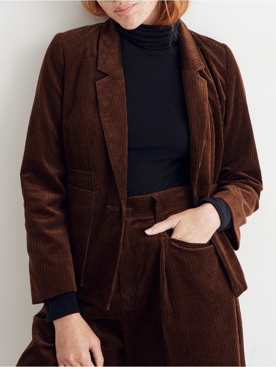 Madewell Jackets & Blazers - Madewell Chestnut Brown Corduroy Blazer